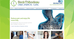 Desktop Screenshot of beckthibodeauchiropractic.com