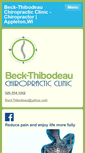 Mobile Screenshot of beckthibodeauchiropractic.com